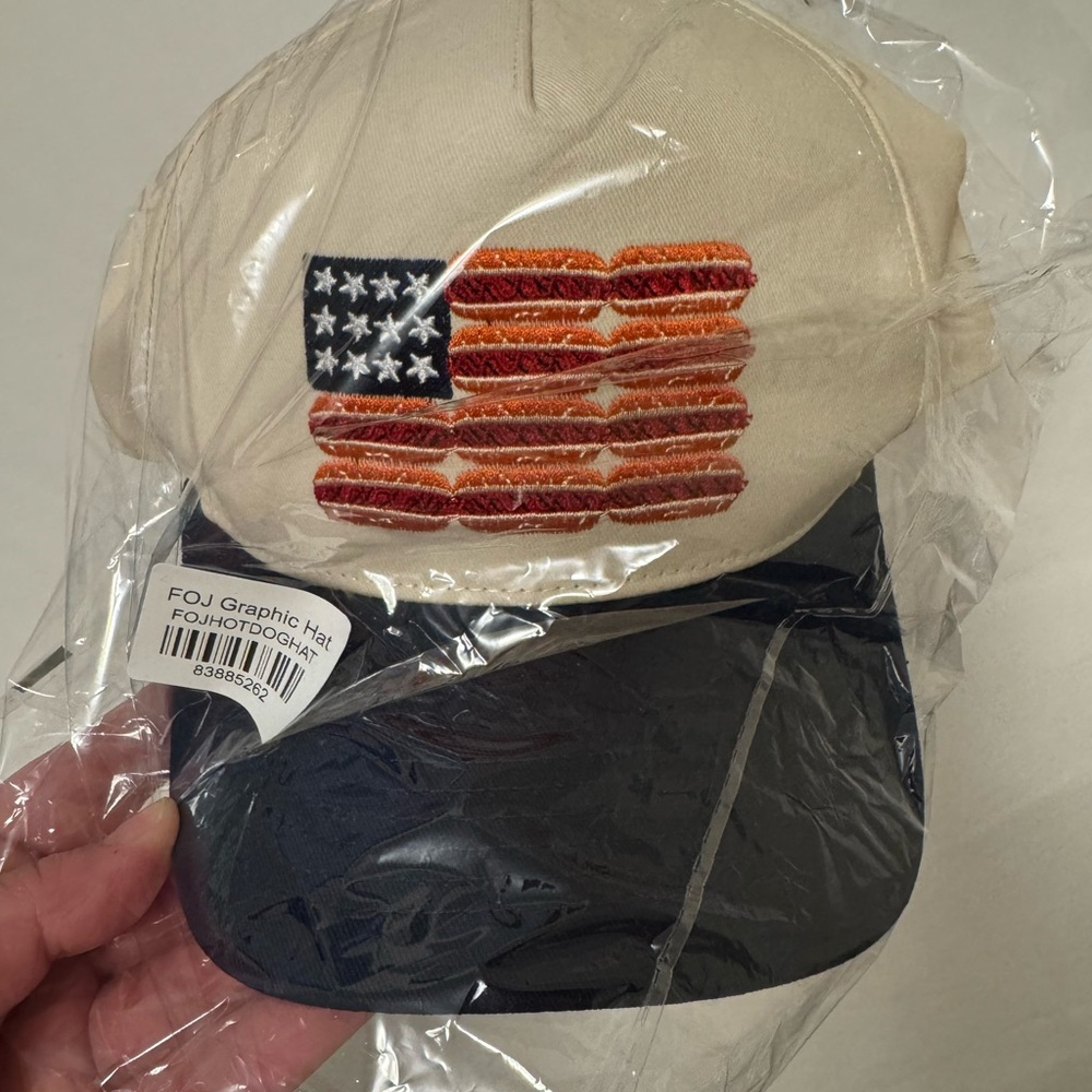 Parke 4th of July drop hot dog hat